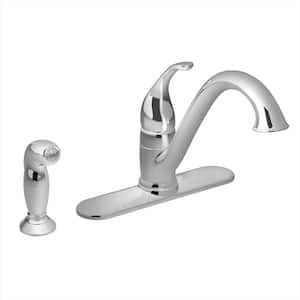 Camerist Single Handle Deck Mount Standard Kitchen Faucet in Chrome