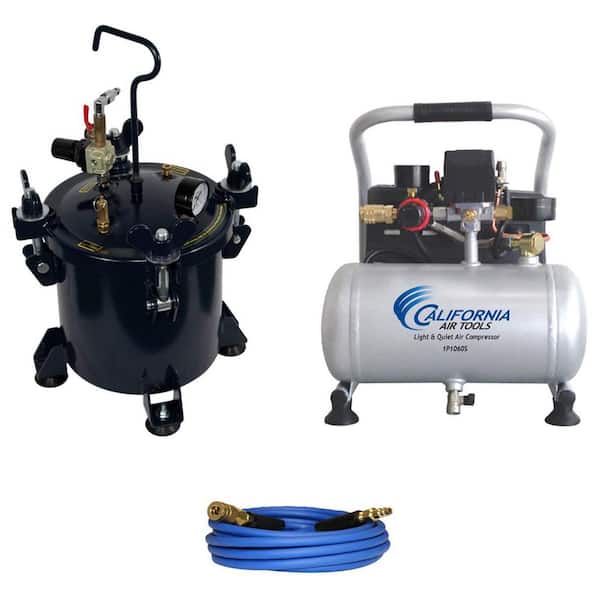 California Air Tools 1P255CH 3-Item Electric Air Compressor, Casting Pot and Hose Bundle for Resin Casting