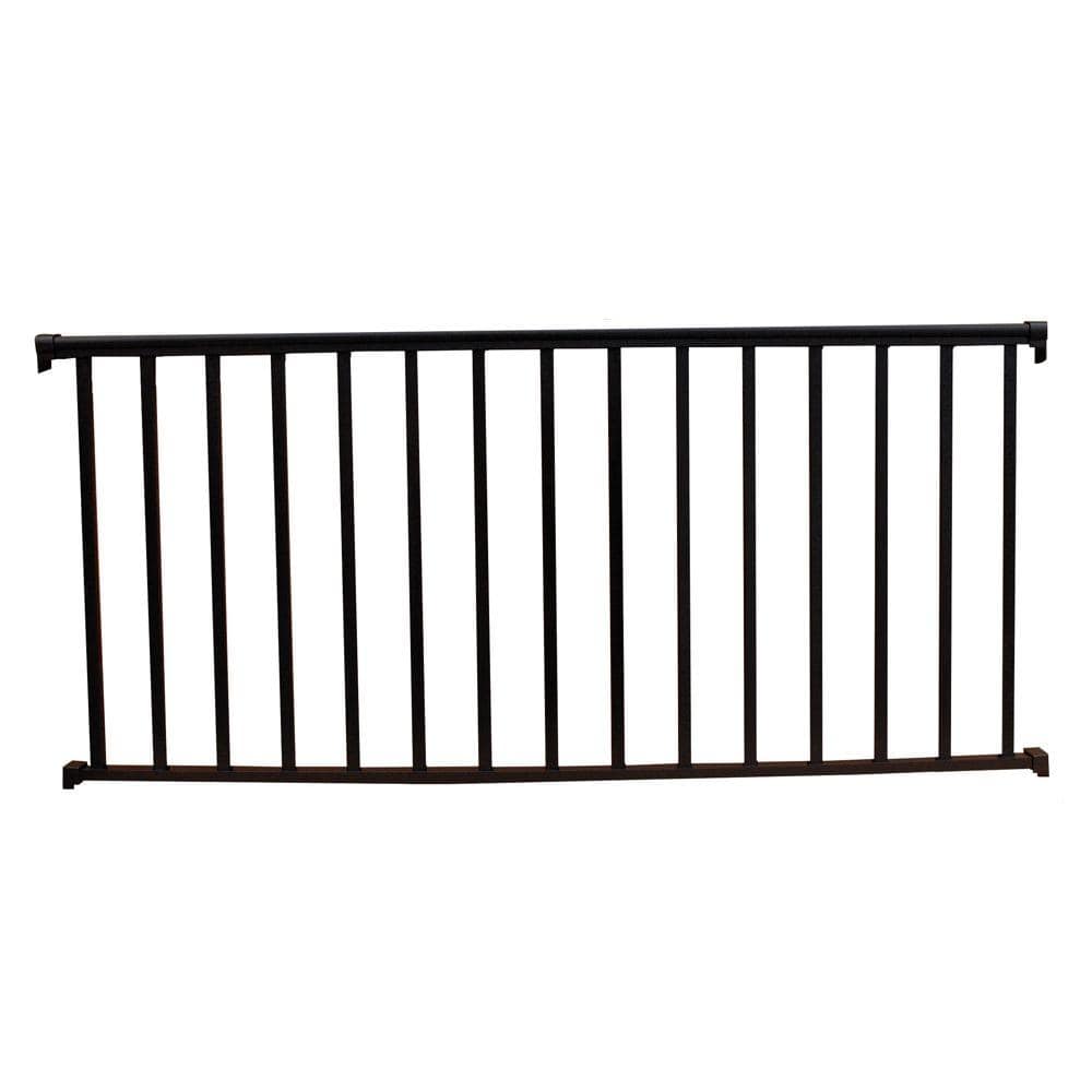 6 ft. x 42 in. Textured Black Aluminum Baluster Railing Kit price history on PriceWatchPro