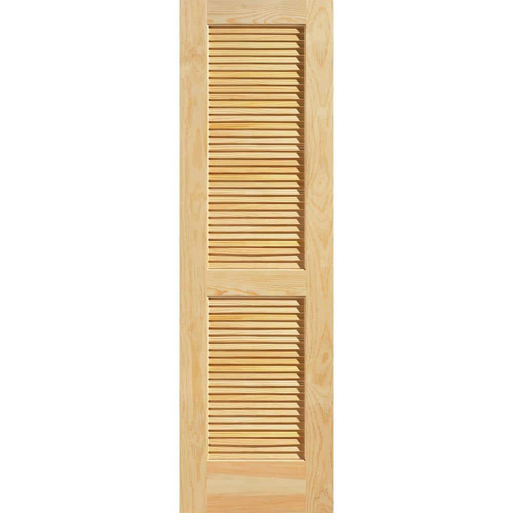 Masonite 24 in. x 80 in. No Panel Unfinished FullLouvered Solid Core