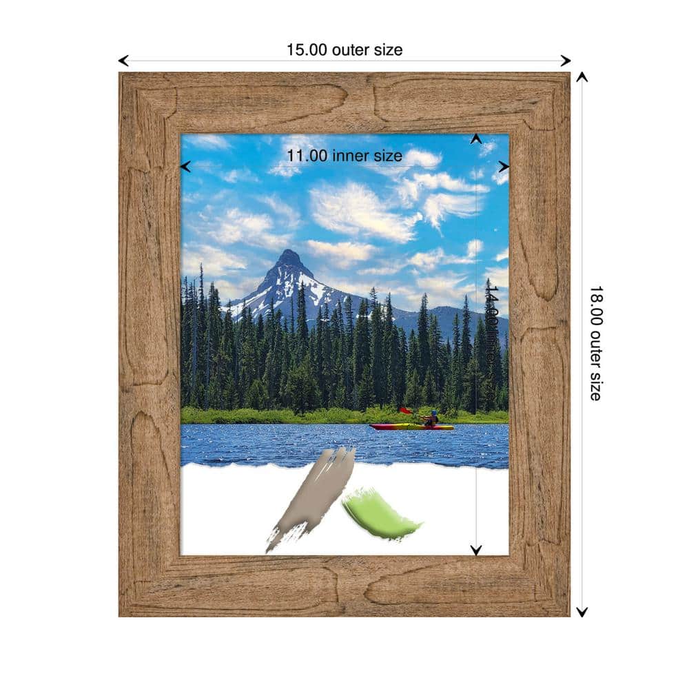 Classic 11x14 Owl Brown Wood Wall Picture Frame