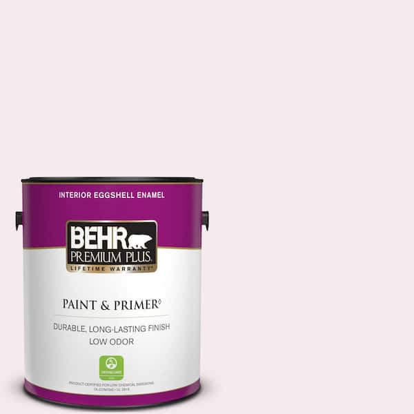 BEHR PREMIUM PLUS 1 gal. #690C-1 Sweet Illusion Eggshell Enamel Low Odor Interior Paint & Primer