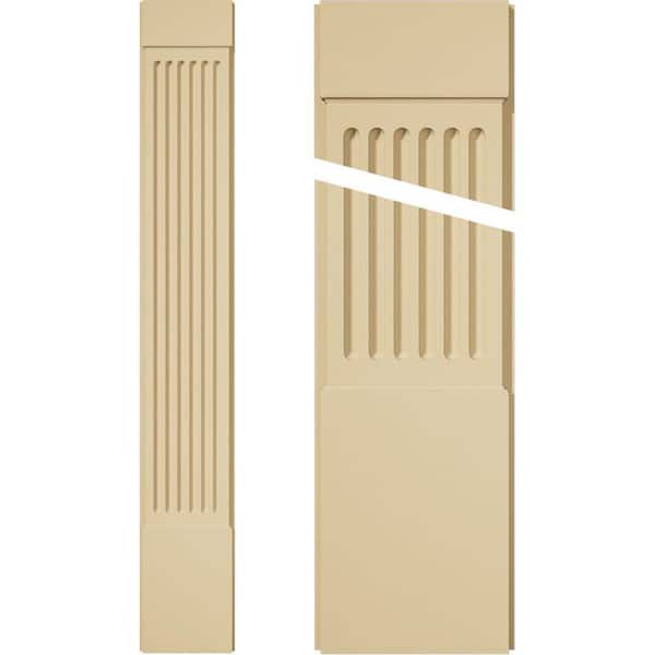 Ekena Millwork 2 in. D x 12 in. W x 82 in. L Primed Polyurethane Pilaster 1- Pack