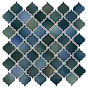 Hudson Tangier Lagoon 12-3/8 in. x 12-1/2 in. Porcelain Mosaic Tile (11.0 sq. ft./Case)