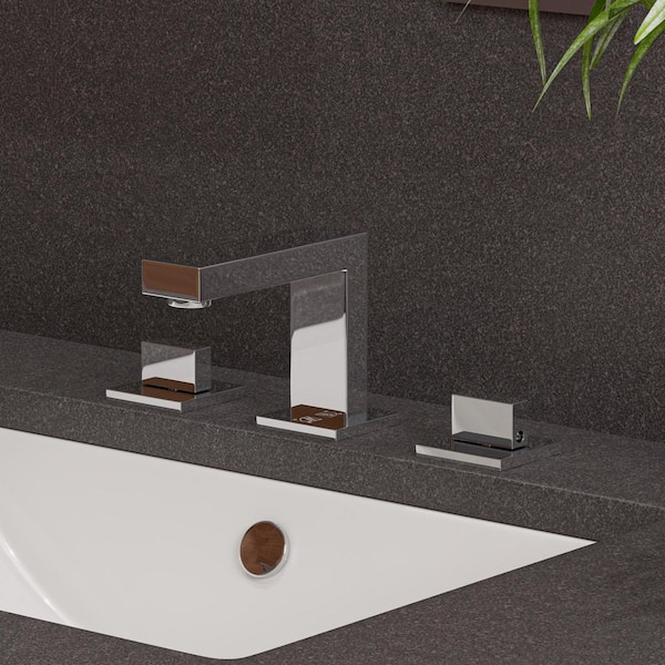 AB1322-PC 8 in. Widespread 2-Handle Luxury Bathroom Faucet in Polished Chrome