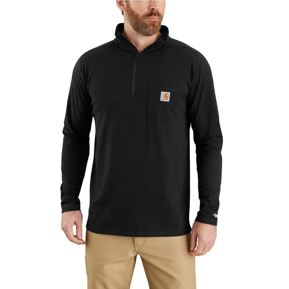 Carhartt Men's XX-Large Black Cotton/Polyester Force Relaxed Fit