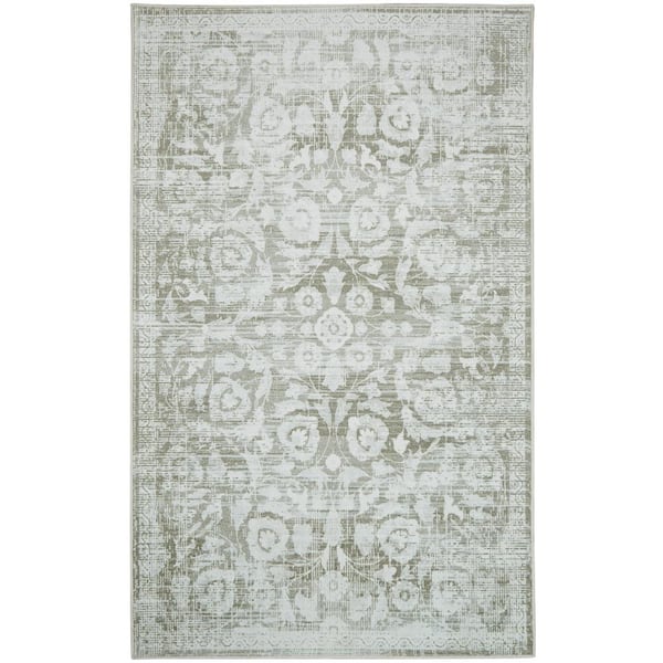 Mohawk Home Baikal Grey 8 ft. x 10 ft. Oriental Area Rug