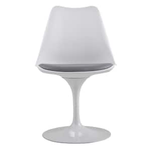 Metal Material Swivel Office Chair Leisure Chair in White