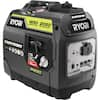 RYOBI 2050 Starting Watt Gray Recoil Start Gasoline Powered Digital ...