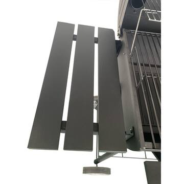 BARREL STYLE Charcoal Grill in BLACK WITH BUILT IN THERMOMETER