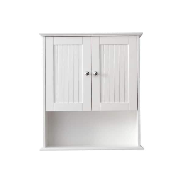 Miscool Anky 26 in. W x 8 in. D x 29.5 in. H Bathroom Storage Wall ...