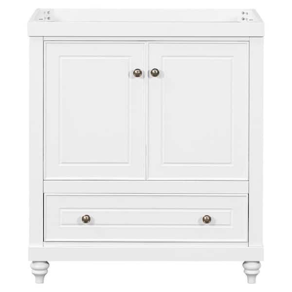Nestfair 29.5 in. W x 17.7 in. D x 33.9 in. H Bath Vanity Cabinet without Top in White