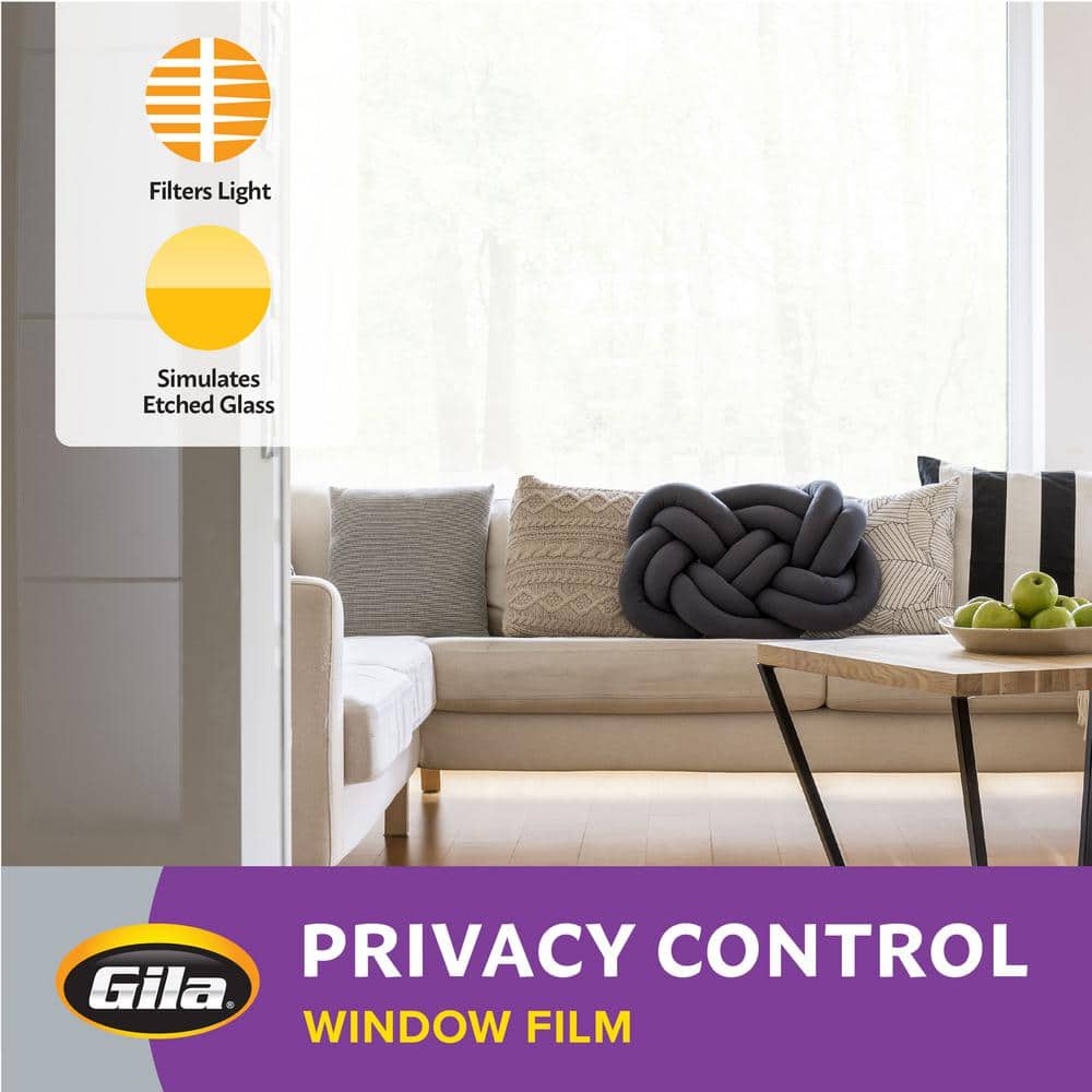 Gila Frosted White Privacy Control Window Film 48" x 6.5'