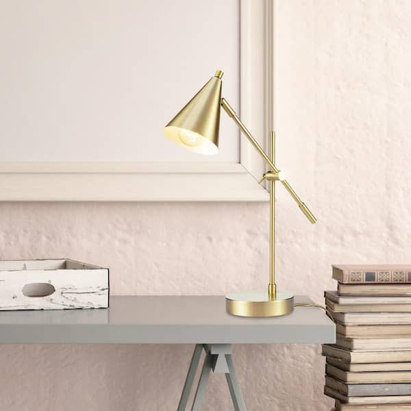 Tacoma 18 in. Matte Brass Balance Arm Desk Lamp