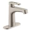 Glacier Bay Kendrick Single Hole Single-Handle Bathroom Faucet in Brushed Nickel HD67095W-6304