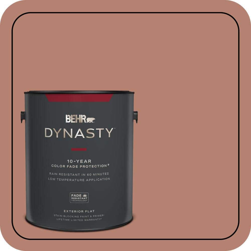 1 gal. #S180-5 Auburn Glaze Flat Exterior Stain-Blocking Paint & Primer price history on PriceWatchPro