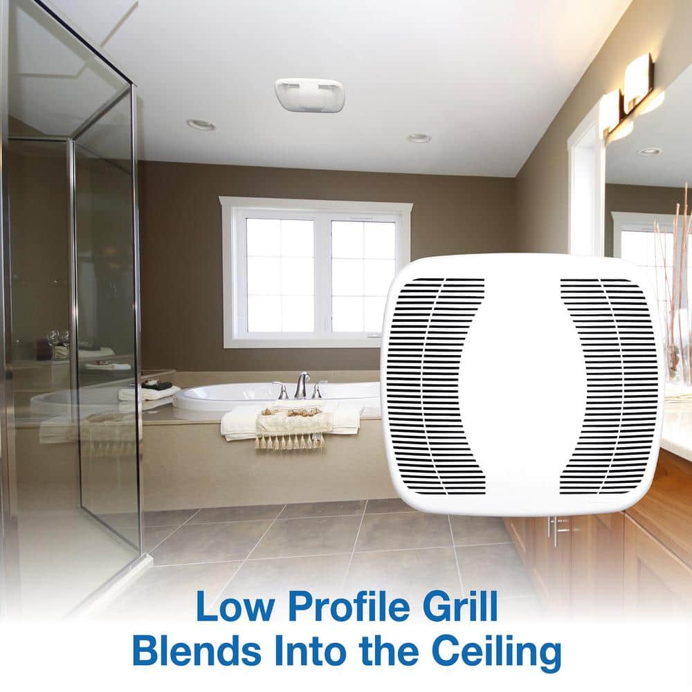 White Polymer Ceiling Mount High-Performance Exhaust Fan
