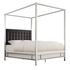 Taraval Chrome Queen Canopy Bed