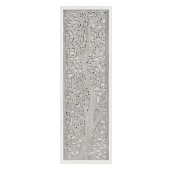 Madison Park Damask Wood Panel 37.75 in. x 15.75 in. Wood 2