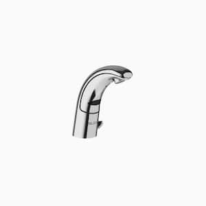 Optima Hardwired, Deck-Mounted Single Hole Touchless Bathroom Faucet with Integrated Side Mixer in Polished Chrome