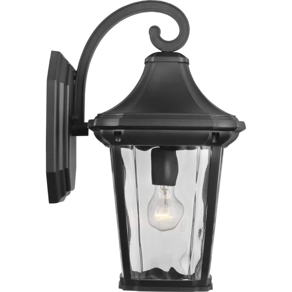 Marquette 19" Black Resin Outdoor Wall Lantern