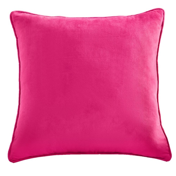 Juicy Couture Zippered Tracksuit Hot Pink Velvet 20 in. x 20 in. Throw Pillow