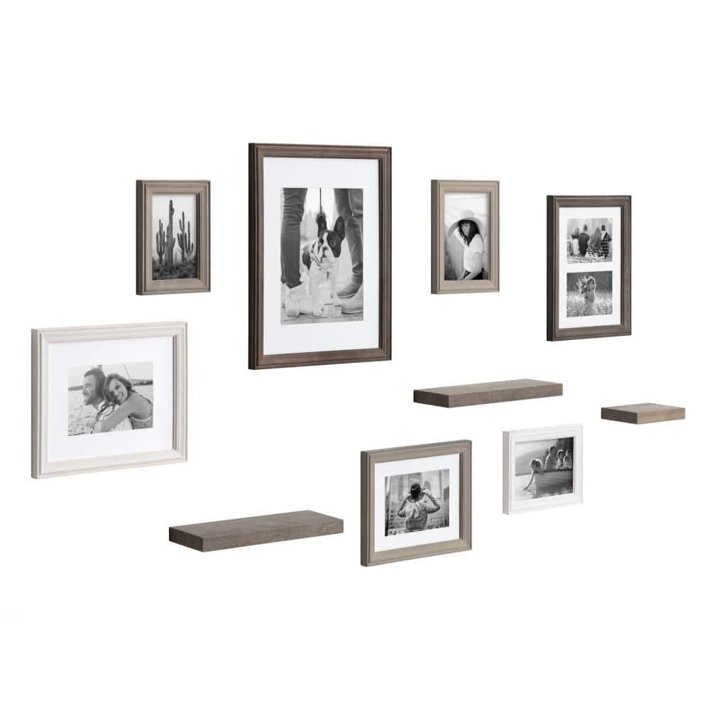Price Drop Icon Wood 9-Piece 4x6 Black Gallery Wall Picture Frame Set +,  photo frame set 