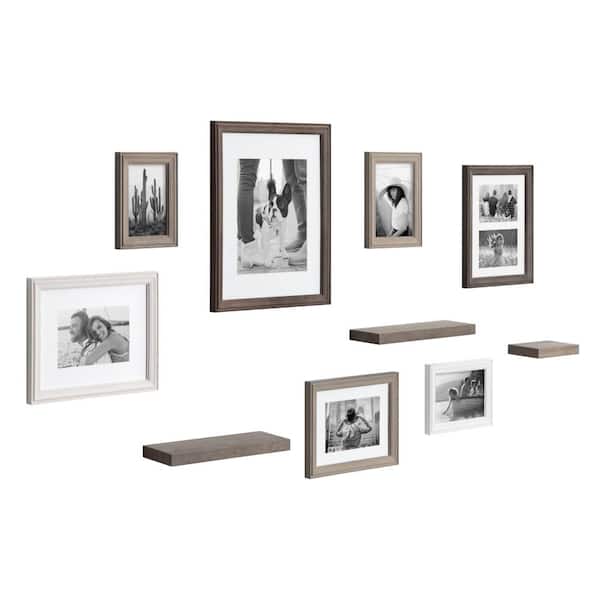 Kate and Laurel Multi/Gold Wood Picture Frame (11-in x 14-in) in the  Picture Frames department at