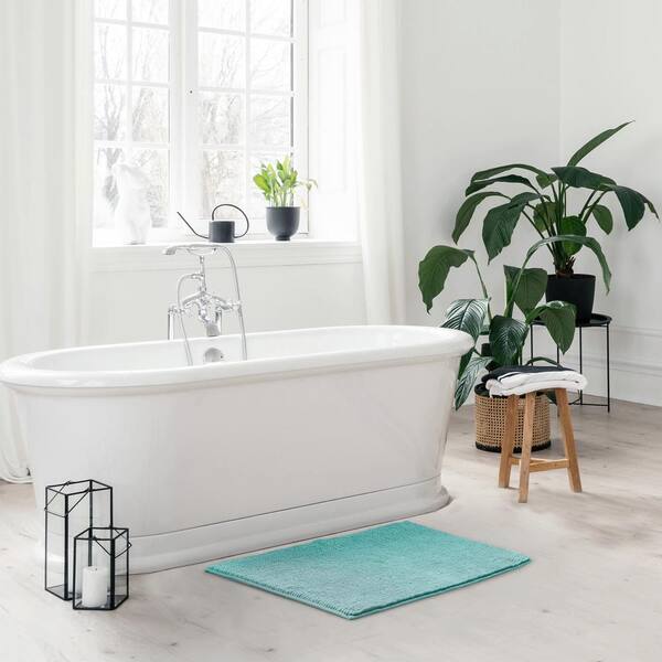 Slip-Resistant Shag Anna Chenille Soft Absorbent Bath Mat Bathroom Rug 17 x  24 Blue, 1 unit - Fry's Food Stores