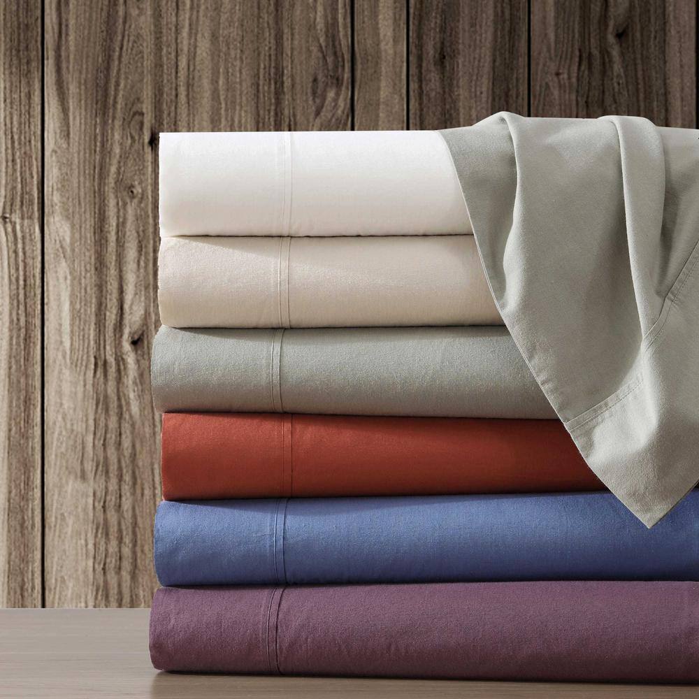 Queen Green Cotton Percale Deep Pocket Sheet Set