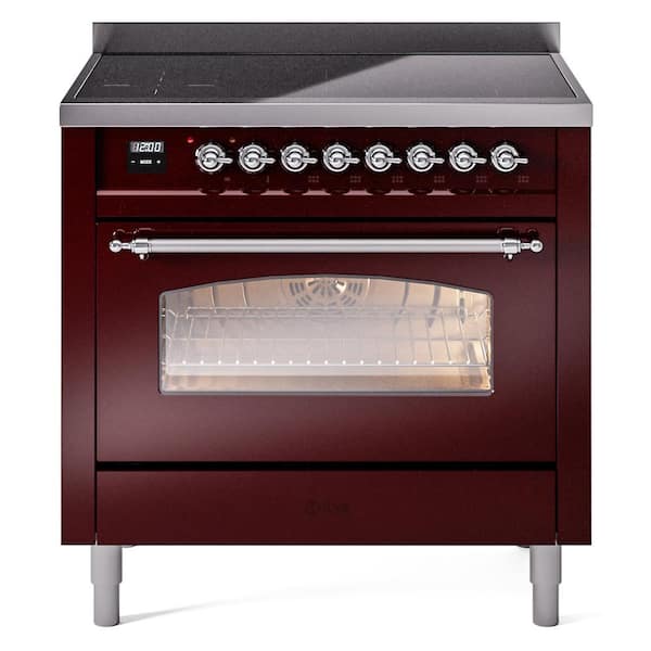 ILVE Nostalgie II 36 in. 6 Zone Freestanding Induction Range in ...