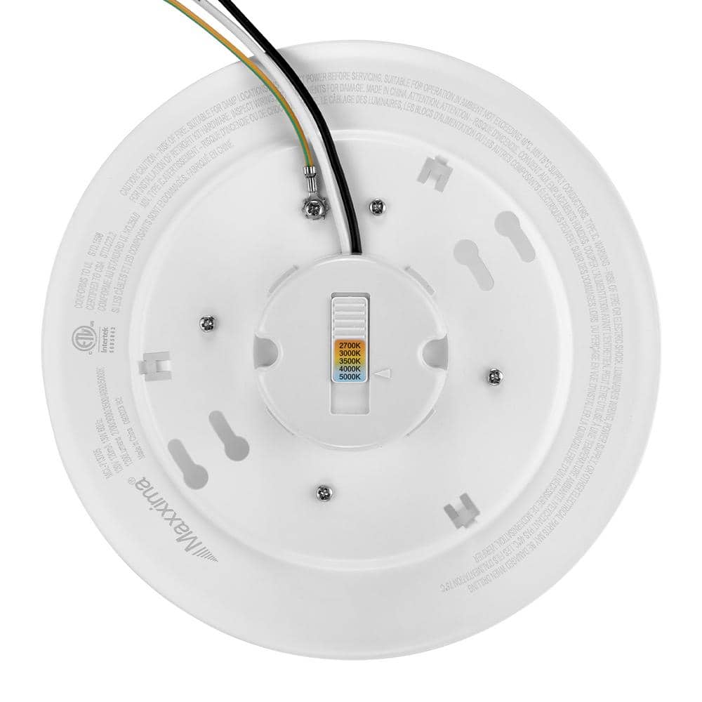 Maxxima 7.5" White LED Flush Mount Ceiling Light Fixture