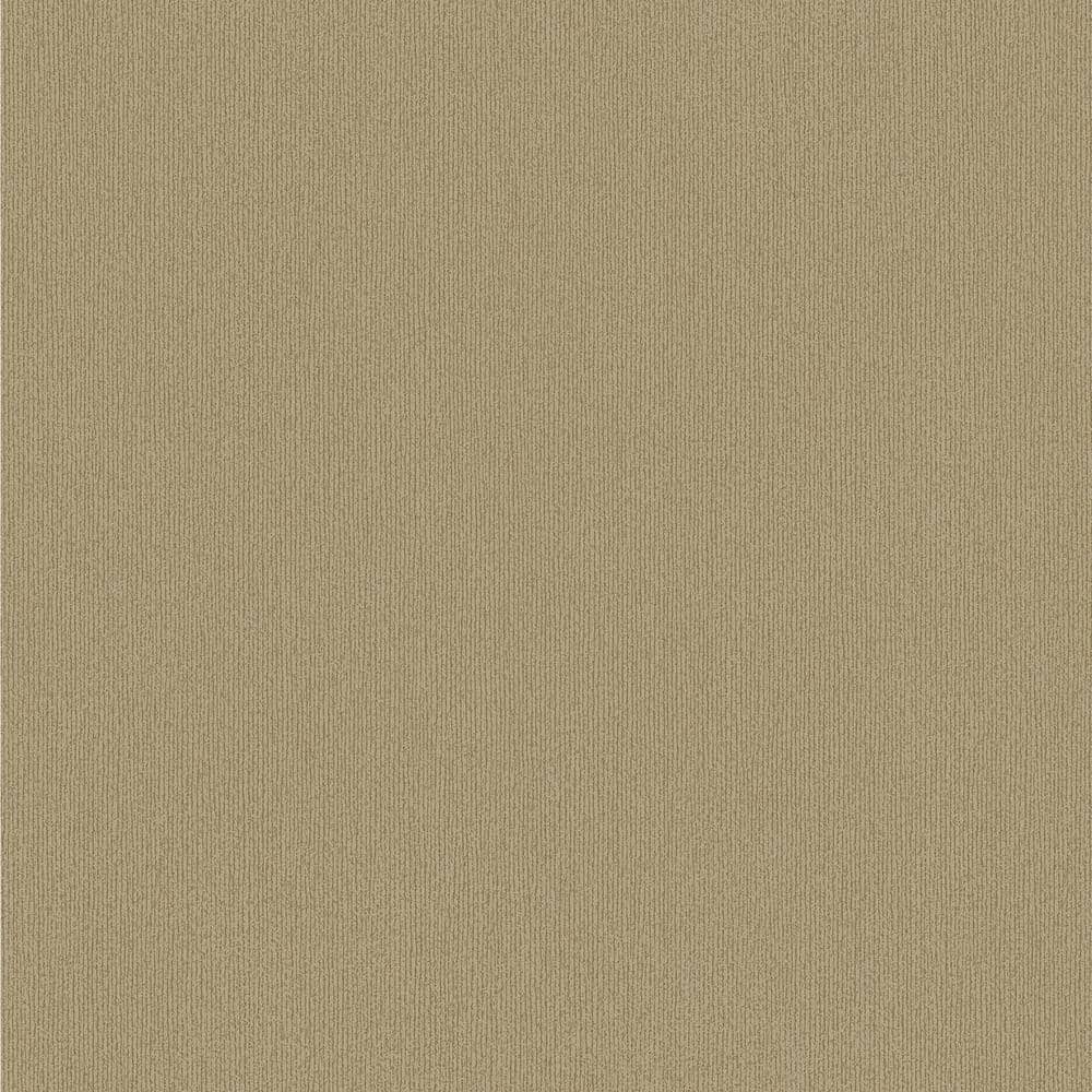 Melvin Gold Stria Vinyl Non-pasted Textured Wallpaper