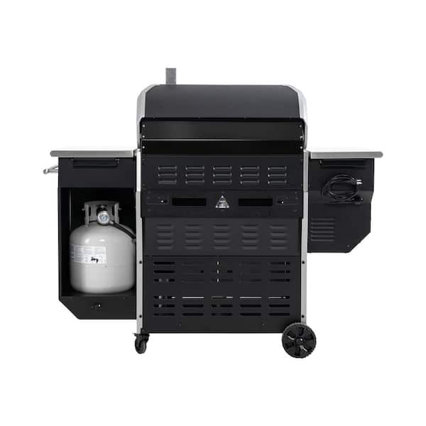 Flame King Portable Outdoor Propane Oven, Two Burner Stove Combo for  Camping, RV, Tailgating, Trailer YSNHT-300 - The Home Depot