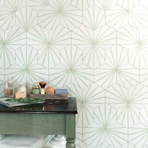 Horizon Dawn Hex Verde 7-3/4 in. x 9 in. Ceramic Floor and Wall Tile (8.88 sq. ft./Case)