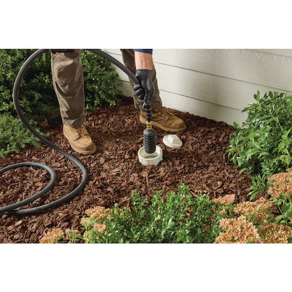 Large Drain Cleaning Bladder – Clears 4 in. to 6 in. Pipes with Garden Hose Water Pressure