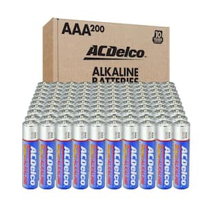 200 Packs AAA Super Alkaline Batteries, 10 Years Shelf Life, with Organizer Box