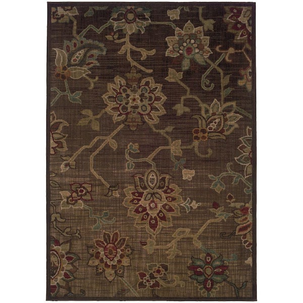 Home Decorators Collection Promise Brown 5 ft. x 8 ft. Area Rug