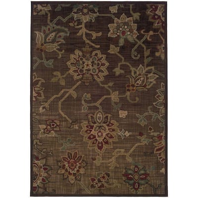 Promise Brown 10 ft. x 13 ft. Area Rug