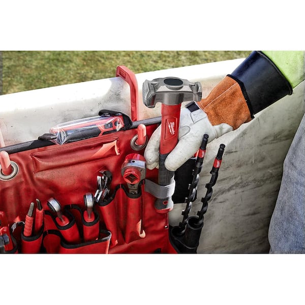 Milwaukee 36 oz. 4-in-1 Lineman's Hammer with Lineman's Hawkbill Knife with STICKWORK 3-in-1 Ring