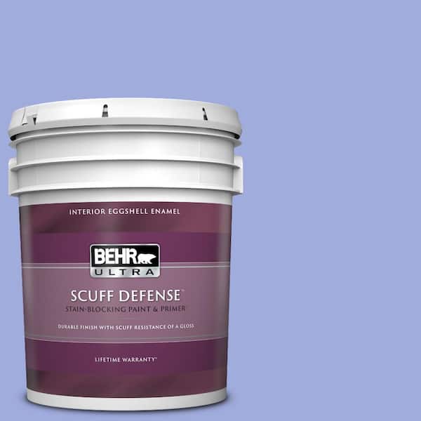 BEHR ULTRA 5 gal. #P540-4 Lavender Sky Extra Durable Eggshell Enamel Interior Paint & Primer