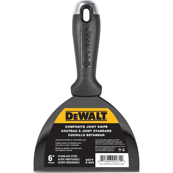 DEWALT DW 6 in. SS Joint Knife Composite Handle DXTT-2-506 - The Home Depot