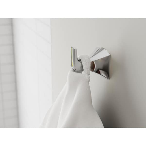 Bruxie J-Hook Robe/Towel Hook in Polished Chrome