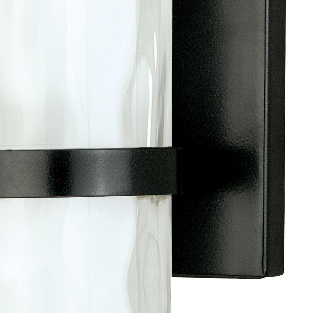Elegant Bronze 13.5" Dimmable Vanity Wall Sconce with Frosted Glass