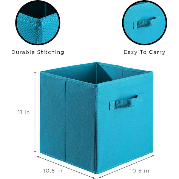 Sorbus Storage Box with Window, Set of 2 , Blue