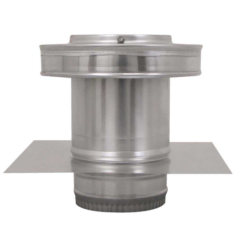 5 in. Dia Aluminium Round Back Roof Jack with 4 in. Collar and 2 in. Tail P
