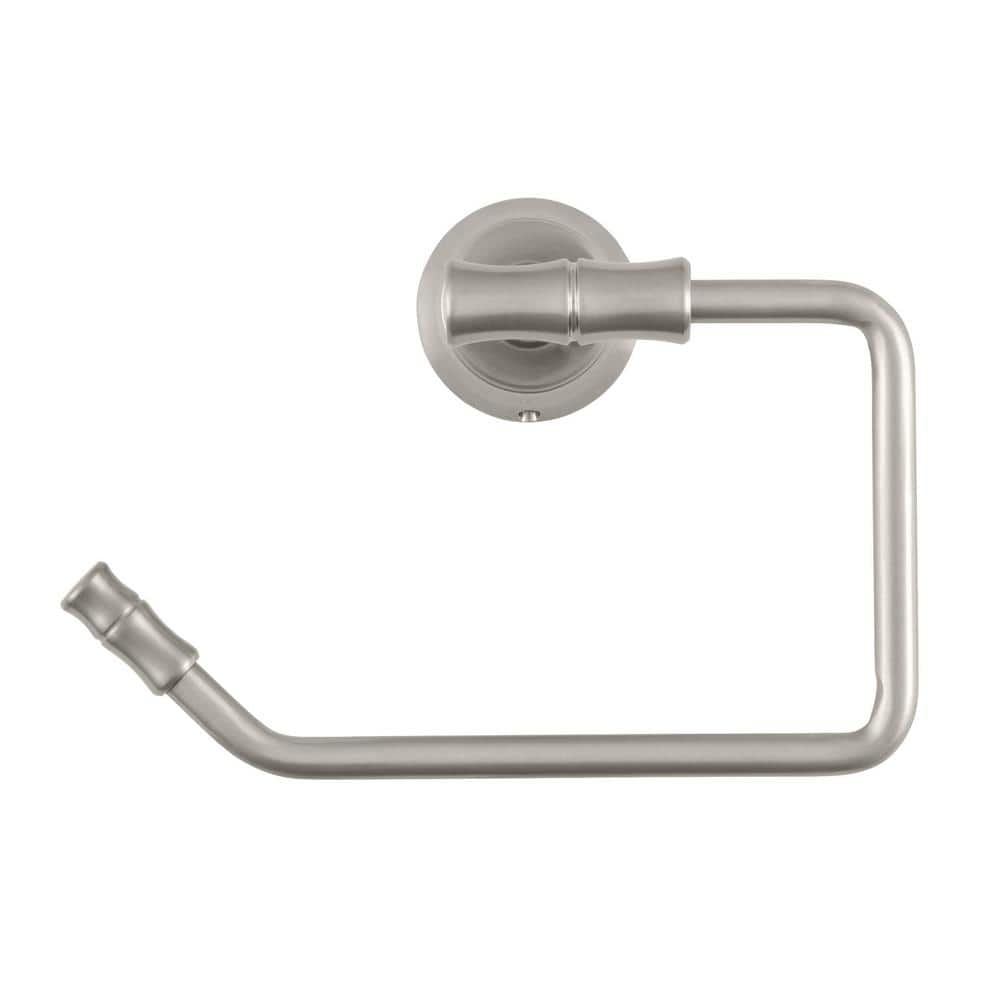 EAN 6925699999289 product image for Bamboo Towel Ring in Brushed Nickel | upcitemdb.com