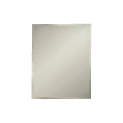 Horizon 16 in. W x 26 in. H x 4-3/4 in. D Frameless Recessed Bathroom Medicine Cabinet with Beveled Edge Mirror