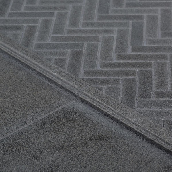 Basalt Herringbone Honed Mosaic