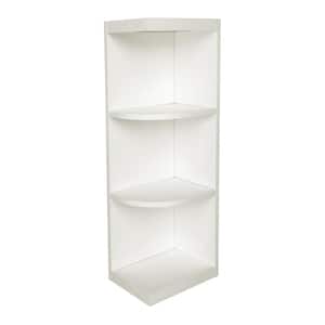 Ready to Assemble 9x36x12 in. Shaker Wall End Open Shelf Cabinet in White